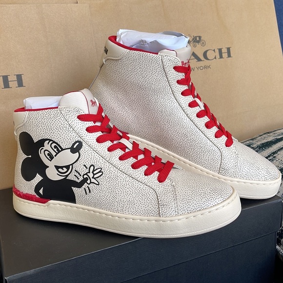 Coach CLIP MXKH HIGH TP Chalk/Black WMNS sneakers Disney - Picture 6 of 16